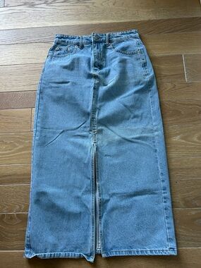 Long Jean skirt, size small